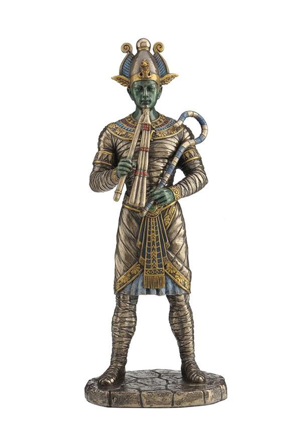 OSIRIS divinité & roi mythique de l'EGYPTE antique STATUE neuve couleur laiton 27cm