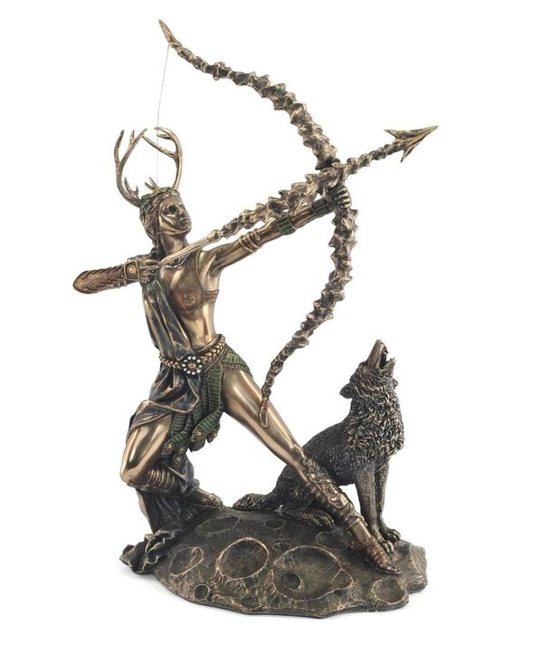 STATUE d'ARTEMIS déesse grecque mythologie neuve en polyrésine 30cm fille de ZEUS & soeur d'APOLLON
